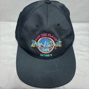Vintage Hard Rock Cafe Sydney Save The Planet Retro Snapback Hat